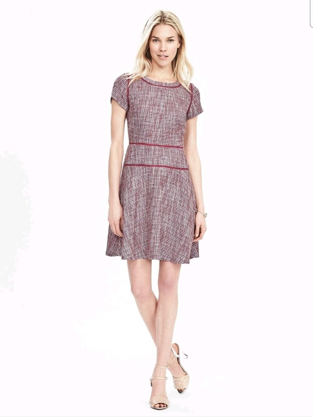 ❤️ NWT! BANANA REPUBLIC TWEED DRESS,  6 TALL